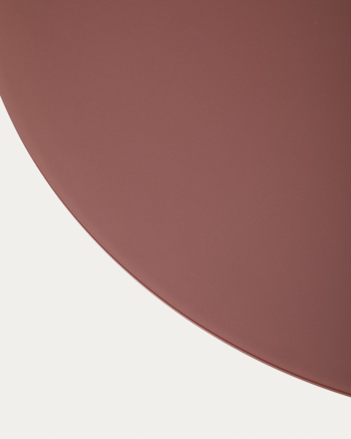 KAVE HOME Wilshire salongbord med frostet herdet glass og matt terrakottalakert stlfinish