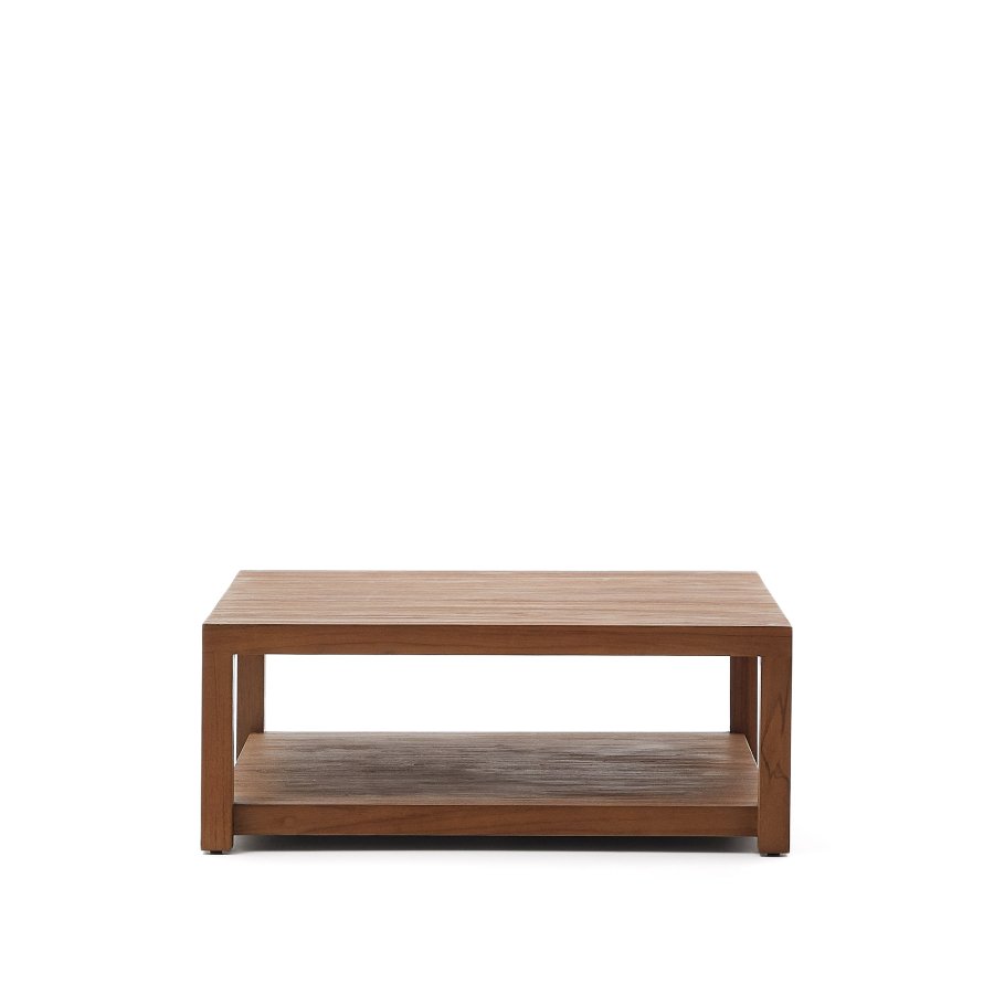 KAVE HOME Sashi sidebord, m. 1 hylle - naturlig teak (90x90)