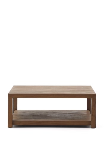 KAVE HOME Sashi sidebord, m. 1 hylle - naturlig teak (90x90)
