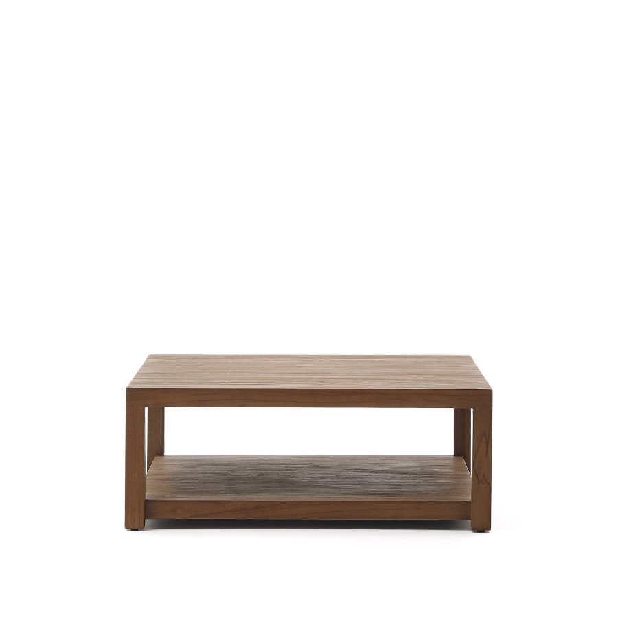 KAVE HOME Sashi sidebord, m. 1 hylle - naturlig teak (90x90)