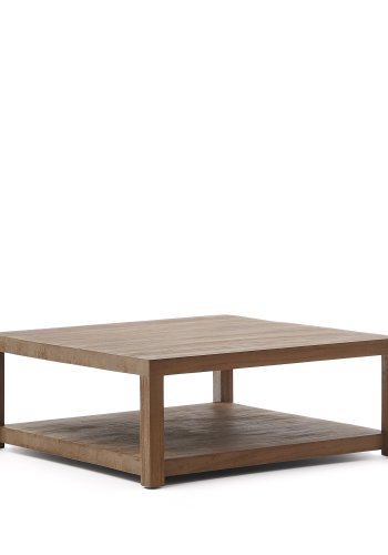 KAVE HOME Sashi sidebord, m. 1 hylle - naturlig teak (90x90)