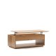 KAVE HOME Alguema heve-senke sofabord, m. oppbevaring - naturlig eikefiner    (120x60)