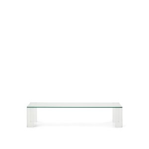 KAVE HOME Adularia sofabord, rektangulr - klar hrdet glas (140x60)