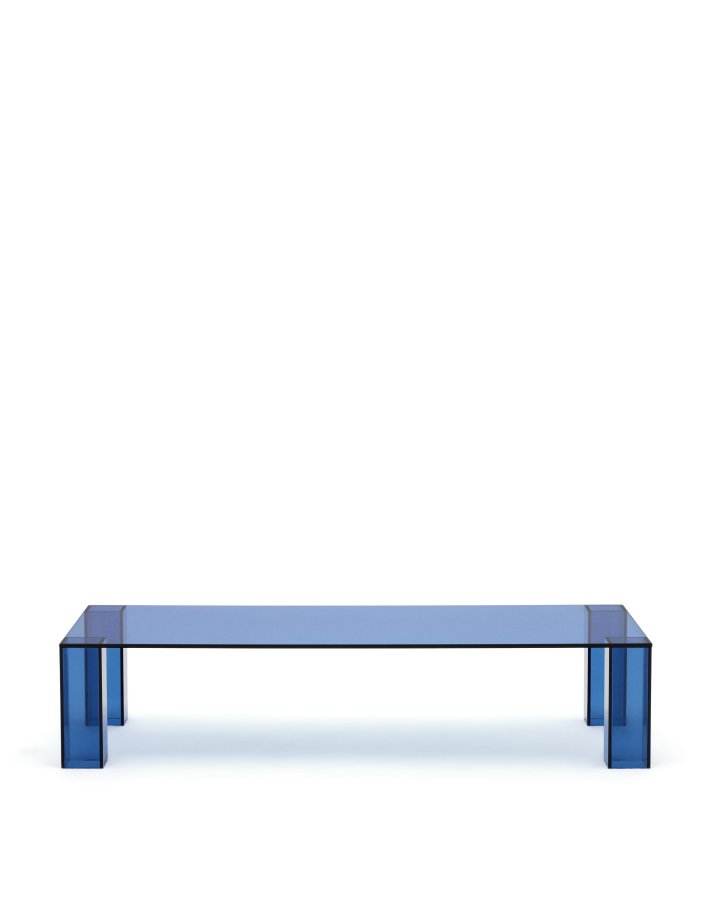 KAVE HOME Adularia salongbord, rektangulrt - bltt herdet glass (140x60)