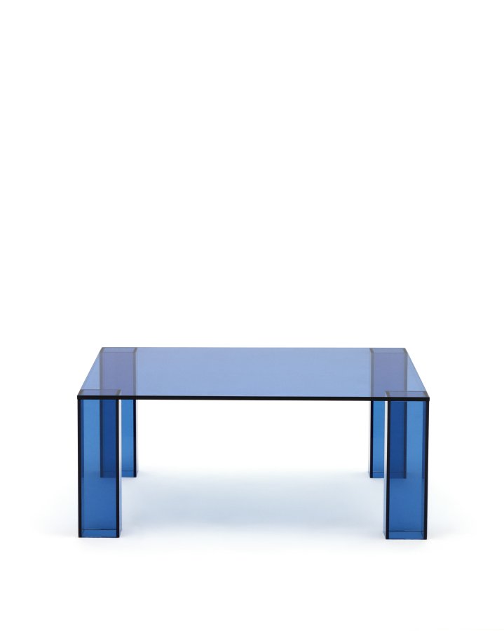 KAVE HOME Adularia sidebord, firkantet - bltt herdet glass (85x85)