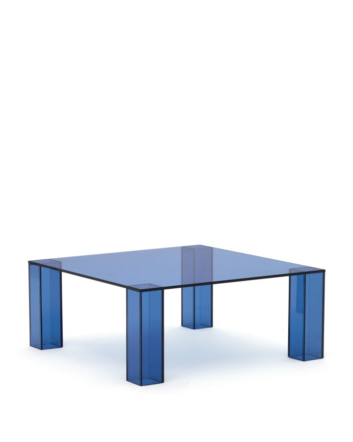 KAVE HOME Adularia sidebord, firkantet - bltt herdet glass (85x85)