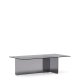 KAVE HOME Zaren grtt salongbord laget av herdet glass, 120 x 60 cm