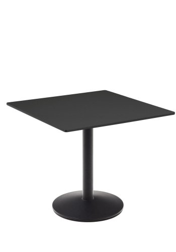 KAVE HOME Esilda hagebord, firkantet - svart HPL og svart metall (90x90x70)