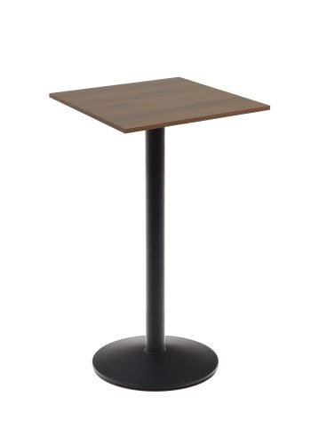 KAVE HOME Esilda barbord, firkantet - valnttfinish melamin og sort metall (60x60)