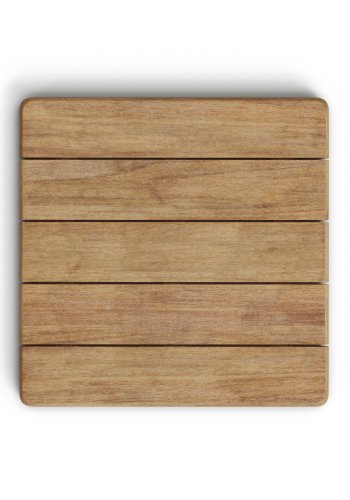 KAVE HOME Saura firkantet barbord med svart stlramme, naturlig finish, akasieplate, 96x70x70cm, FSC100%