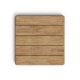 KAVE HOME Saura firkantet barbord med svart stlramme, naturlig finish, akasieplate, 96x70x70cm, FSC100%