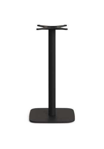 KAVE HOME Saura firkantet barbord med svart stlramme, naturlig finish, akasieplate, 96x70x70cm, FSC100%