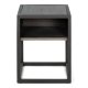 SPINDER DESIGN Diva One-Nightstand nattbord, m. 1 hylle - oljet eik og sort stl (40x40)
