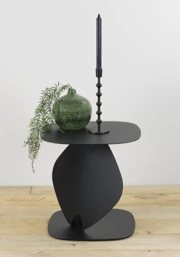 SPINDER DESIGN Ziggy sidebord - sort stl (44x44)