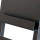 SPINDER DESIGN rektangulr Paper magasinholder, m. 4 hyller - sort stl