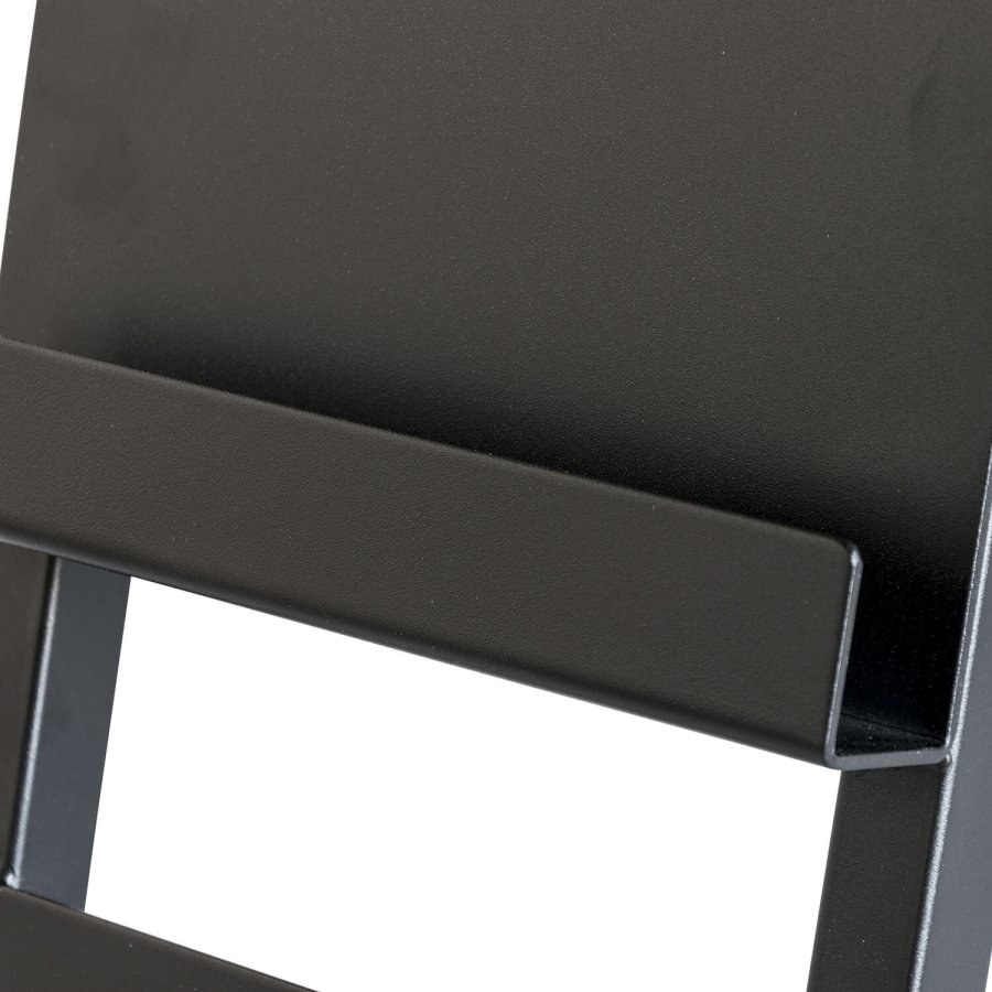 SPINDER DESIGN rektangulr Paper magasinholder, m. 4 hyller - sort stl