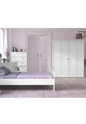 
TVILUM paris natbord - kvadratisk, hvid laminat, 2 skuffer
