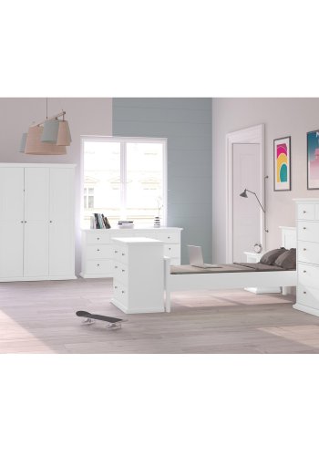 
TVILUM paris natbord - kvadratisk, hvid laminat, 2 skuffer
