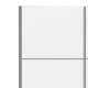 
TVILUM Verona garderobeskab - hvid laminat, to skydelåger
