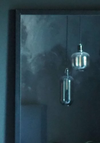 BROSTE COPENHAGEN Talja veggspeil - klart/svart speilglass/metall, rektangulrt (180x60)