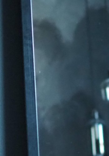 BROSTE COPENHAGEN Talja veggspeil - klart/svart speilglass/metall, rektangulrt (180x60)