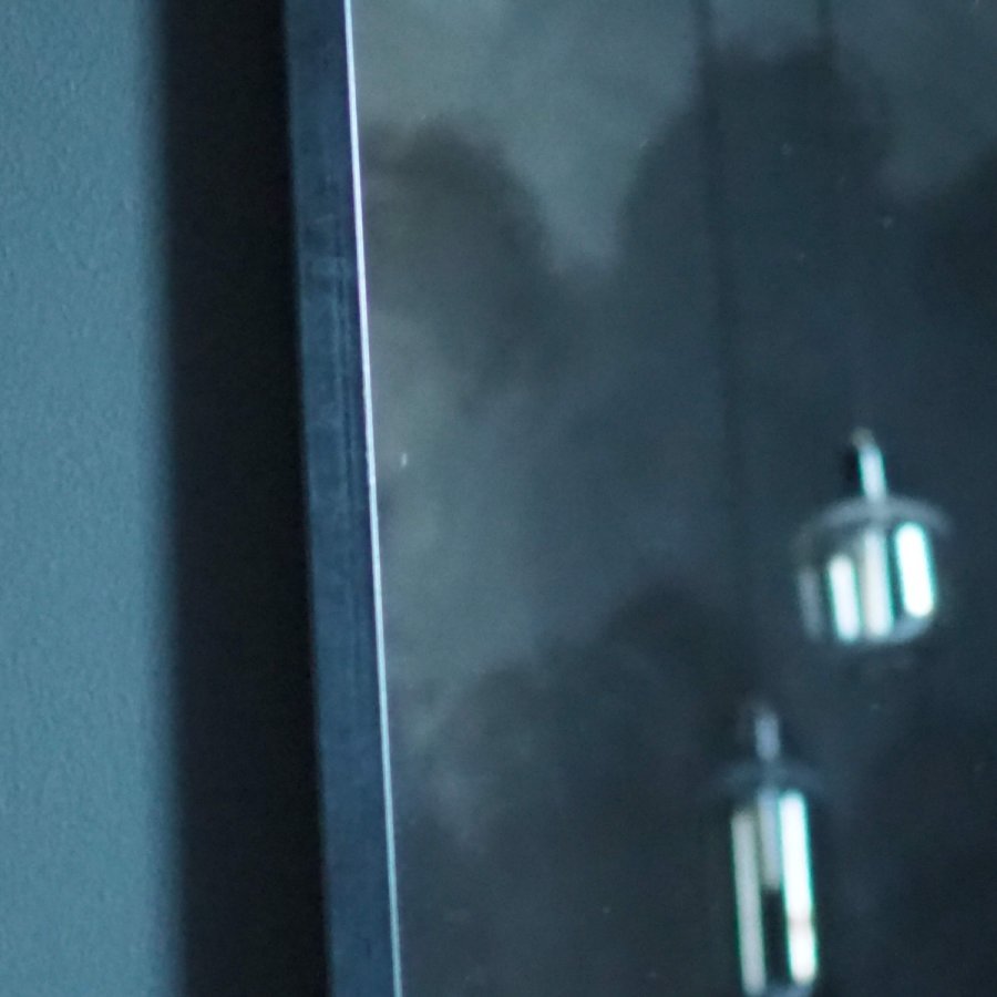 BROSTE COPENHAGEN Talja veggspeil - klart/svart speilglass/metall, rektangulrt (180x60)