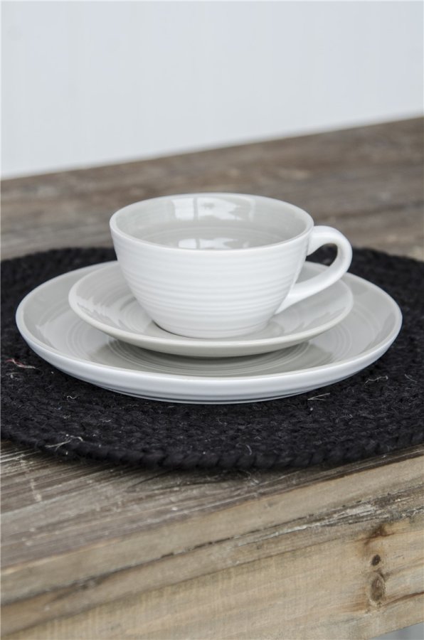 IB LAURSEN spisebrikke - svart jute ( 35)