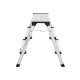 SONGMICS GLT23K stige, med trinn p� begge sider, sammenleggbar - aluminium