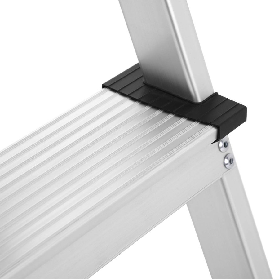 SONGMICS GLT23K stige, med trinn p� begge sider, sammenleggbar - aluminium