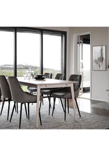 ROWICO Tyler rektangulrt spisebord - massiv hvitpigmentert eik (180x90)