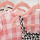SONGMICS CRF027P01 t�jb�jler til baby - rosaguldkroge st�l og lyser�d fl�jl (s�t med 50)
