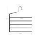SONGMICS CRI034B02 bukseb�jler, 5-stangs, skridsikre - sort st�l med PVC-bel�gning (s�t med 4)