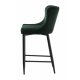 Summit barstol, m. rygln og fodsttte - grn fljl og sort metal