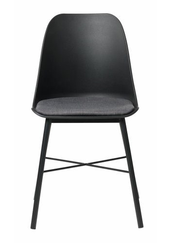 UNIKE MBLER Whistler spisestuestol - svart polypropylen og sort metall
