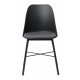 UNIKE MBLER Whistler spisestuestol - svart polypropylen og sort metall