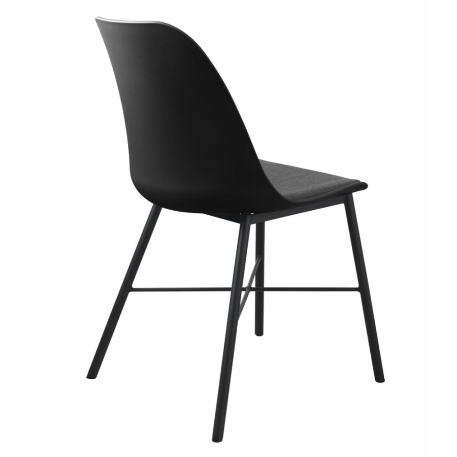 UNIKE MBLER Whistler spisestuestol - svart polypropylen og sort metall