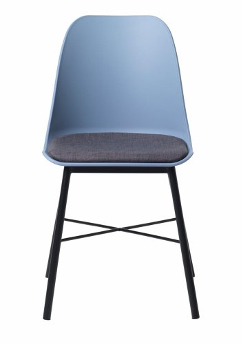 UNIKE MBLER Whistler spisestuestol - stvete bl polypropylen og sort metall