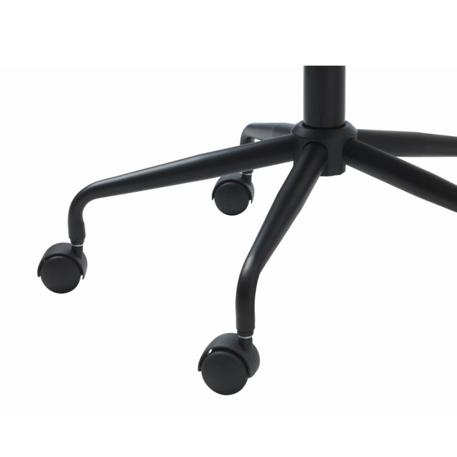 UNIKE MBLER Whistler kontorstol, m. hjul - gr polypropylen og sort metall