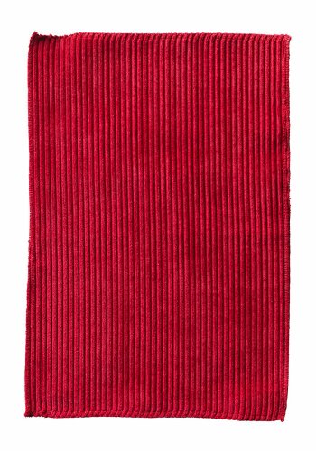 Regal spisebordstol - rd flyel i cordoroy polyester og krommetall