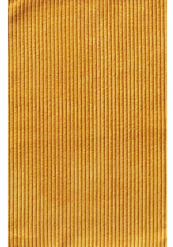 Regal spisebordsstol - gul cordoroy polyesterflyel og krommetall