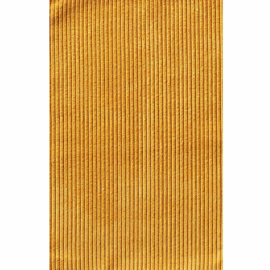 Regal spisebordsstol - gul cordoroy polyesterflyel og krommetall