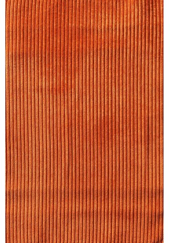 Regal spisebordsstol - oransje kordflyel polyesterflyel og krommetall