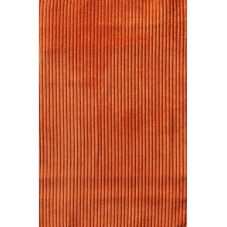 Regal spisebordsstol - oransje kordflyel polyesterflyel og krommetall