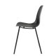 Aurora Esszimmerstuhl - schwarzes Polypropylen und Metall