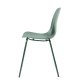 Aurora Esszimmerstuhl - staubgrünes Polypropylen und staubgrünes Metall