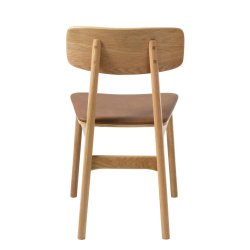 Harmony spisebordsstol - natur eg og tan PU