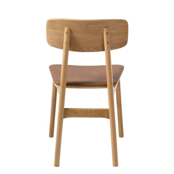 Harmony spisebordsstol - natur eg og tan PU