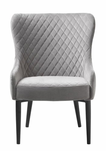 Summit loungestol - gr fljl og sort metal