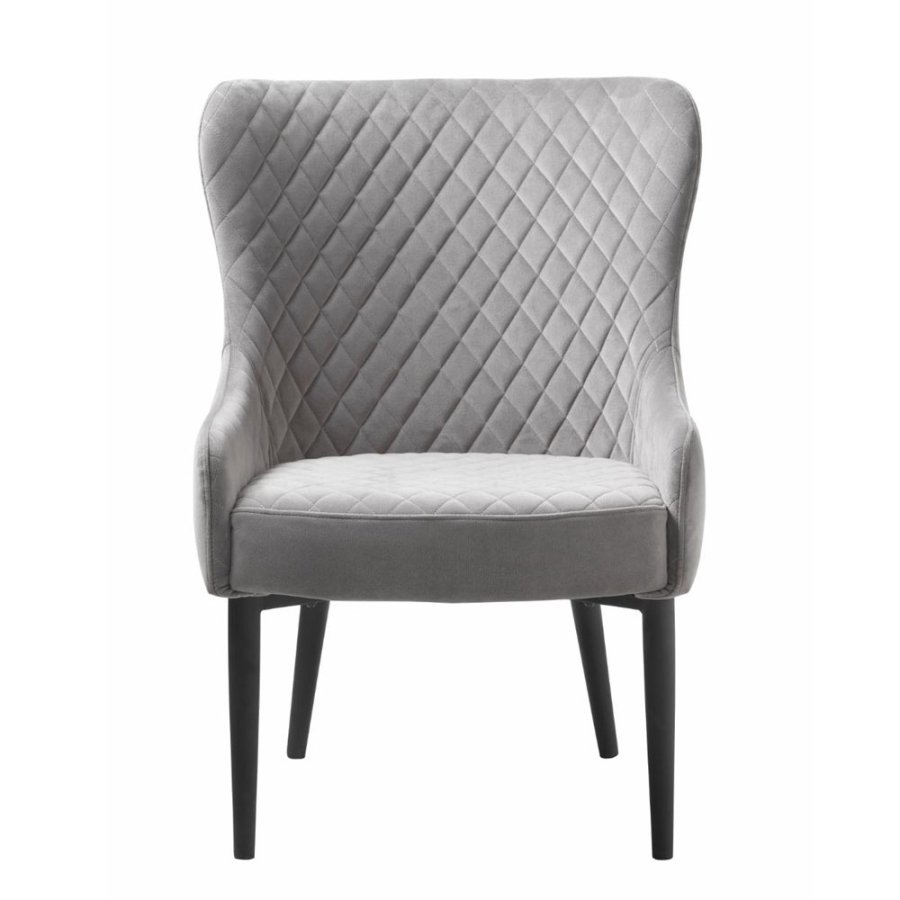 Summit loungestol - gr fljl og sort metal