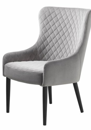 Summit loungestol - gr fljl og sort metal